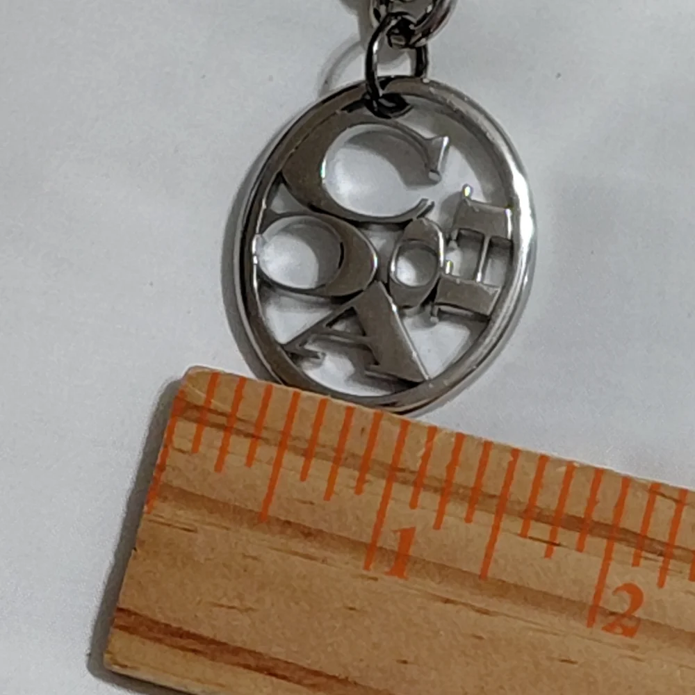 Coach Silver Logo Choker Necklace - Picture 4 of 5